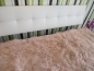 Preview: Tibet Lammfell Bettauflage hell beige