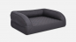 Preview: Flo Select+ Hundebett Kunstleder gesteppt 70x50 cm black
