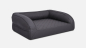 Preview: Flo Select+ Hundebett Kunstleder gesteppt 130x110 cm black