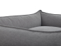 Preview: Hundebett Dreamcollection Select+ Luxuryline grau 110x90 cm-6