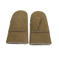 Preview: Fäustlinge Lammfell Lederhandschuhe beige