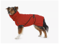 Preview: Hunde Bademantel RED