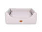 Preview: Alma Hundebett Kunstleder creme 70x50 cm