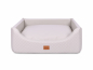 Preview: Alma Hundebett Kunstleder creme 70x50 cm-1-2