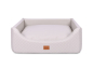 Preview: Alma Hundebett Kunstleder creme 110x90 cm-2
