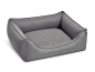 Preview: Hundebett Dreamcollection Softline 130x110 cm silber