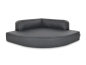 Preview: Hundebett Esquina Kunstleder 100x100 grau-1