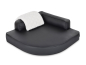 Preview: Hundebett Esquina Kunstleder 120x120 schwarz-1