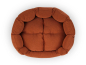 Preview: Fancy Hundebett mono rostbraun