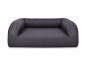 Preview: Flo Select+ Hundebett Kunstleder gesteppt 90x70 cm grau