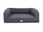 Preview: Flo Hundebett Luxuryline anthrazit 110x90 cm-2