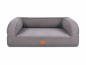 Preview: Flo Hundebett Luxuryline grau 70x50 cm-1