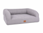 Preview: Flo Hundebett Luxuryline silber 110x90 cm-1