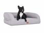 Preview: Flo Hundebett Luxuryline silber 130x110 cm