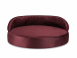 Preview: Hundebett Island Velvetline BORDEAUX Ø 85cm-2