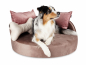 Preview: Hundebett Island Velvetline HELLBRAUN Ø 85cm