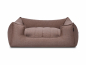 Preview: hundebett-stockholm-monoline-hellbraun 90 x70 cm