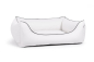 Preview: World Hundebett Kunstleder weiss 90x70 cm