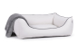 Preview: World Hundebett Kunstleder weiss 90x70 cm