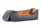 Preview: Hundebett Worldcollection Softline 110x90 cm grau