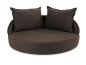 Preview: Hundebett Island Struqturo BRAUN Ø 100cm-1