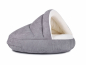 Preview: Hundebett Shell Comfort 120x120 cm silber-4