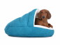 Preview: Hundebett Shell Comfort 90x90 cm türkis-2