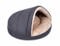 Preview: Hundebett Shell Fake Fur 90x90 cm santhrazitbeige