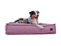 Preview: Hundekissen Flow Struqturo 80x60 cm ROSA-1