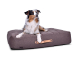 Preview: Hundekissen Stockholm Monoline braun