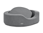 Preview: Prado Struqturo Hundesofa  105 x 85 cm grau