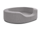 Preview: Prado Struqturo Hundesofa  105 x 85 cm silbergrau