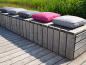 Preview: Juubag-Matratzenkissen-Softline 50x50x8 silber