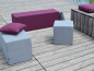 Preview: Juubag-Matratzenkissen-Softline 50x50x8 violett