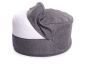 Preview: Juubag-rondo-Softline-Sitzpouf 90cm grau