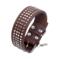 Preview: Karlie Vintage Halsband mit 4eck-Nieten 50mm - Braun