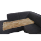 Preview: Lammfell Hundedecke Patchwork 140x60cm camel hellbraun