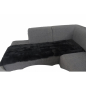 Preview: Lammfell Hundedecke Patchwork 140x60cm schwarz