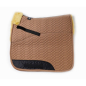 Preview: Lammfell Schabracke Stoff camel