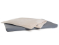 Preview: Hundematte Luvano Kunstleder 100x70 cm grau