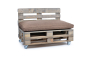 Preview: Palettenkissen-Matratzenkissen-Softline 120x80x12 hellbraun