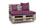 Preview: Palettenkissen-Matratzenkissen-Softline 120x80x12 violett