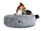 Preview: Hundekissen Mio Fake Fur silber 90 cm-1