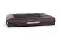 Preview: Montreal Hundebett Kunstleder braun 90x70 cm