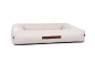 Preview: Montreal Hundebett Kunstleder creme 130x110 cm