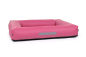 Preview: Montreal Hundebett Kunstleder pink 90x70 cm