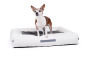 Preview: Montreal Hundebett Kunstleder weiss 90x70 cm