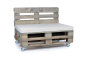 Preview: Palettenkissen Nylongewebe 120x80x8 creme