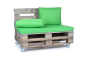 Preview: Palettenkissen Nylongewebe 120x80x8 gruen