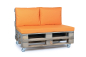 Preview: Palettenkissen Nylongewebe 120x80x8 orange